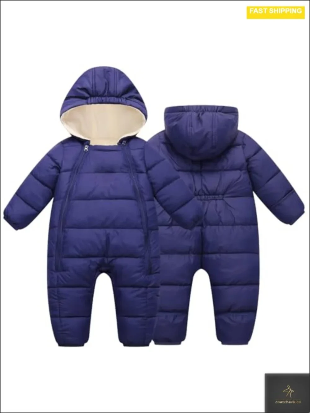Kids Winter Snowsuit Infant Jumpsuit 0-24M Toddler Footed Jacket Warm Hooded
